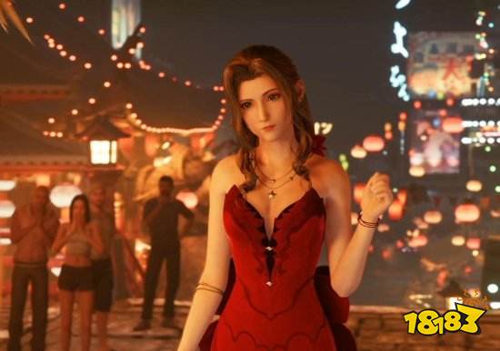 《FF7》官方发爱丽丝裙装设计图：粉色礼服很优雅