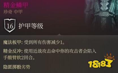 博德之门3精金熔炉什么属性 精金熔炉装备属性效果介绍