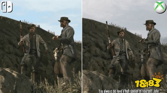 《荒野大镖客》NS版vs原版对比：画面整体有改进