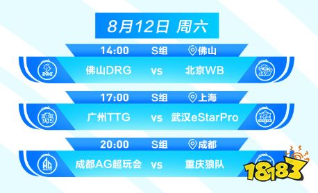 王者榮耀2023KPL夏季賽8月12日賽程