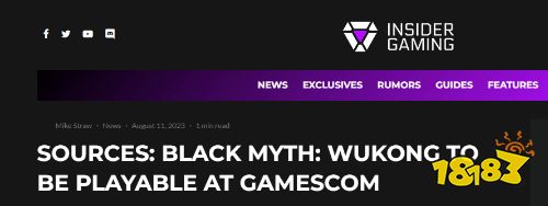外媒爆料：《黑神话悟空》将在科隆展提供线下试玩版
