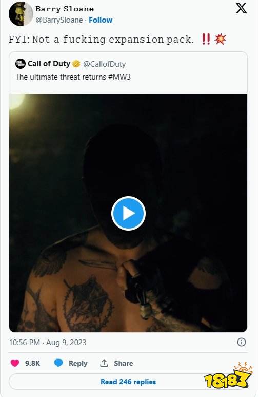 动视又澄清：《现代战争3》不是DLC! 售价70美元