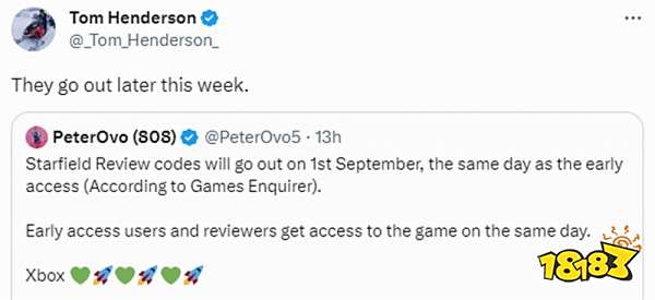 《星空》媒体评分或将9月1日解禁，支线任务丰富