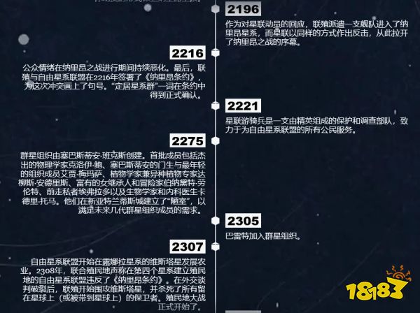 《星空》游戲事件時(shí)間軸公布 一場(chǎng)跨越300余年的星際史詩(shī)