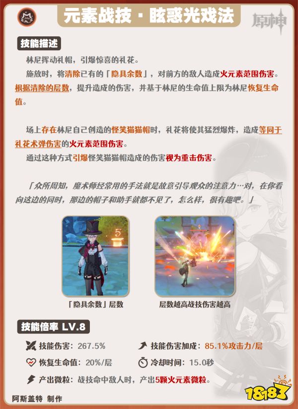 原神林尼天賦加點(diǎn)順序是什么 林尼天賦加點(diǎn)及技能介紹
