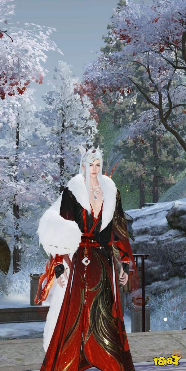 逆水寒手游白狐时装染色推荐 七夕白狐时装染色方案