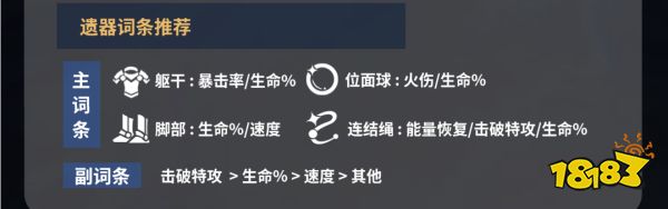 崩坏星穹铁道艾丝妲遗器词条选什么好 艾丝妲遗词条器推荐