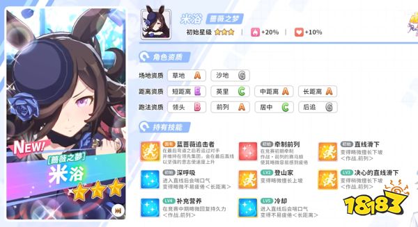 闪耀优俊少女自选三星推荐 赛马娘国服三星马娘选择推荐