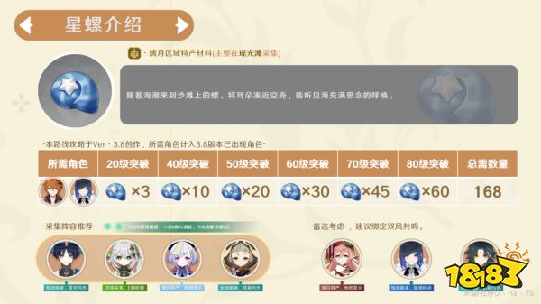 原神達達利亞突破材料采集路線 公子突破材料在哪里收集