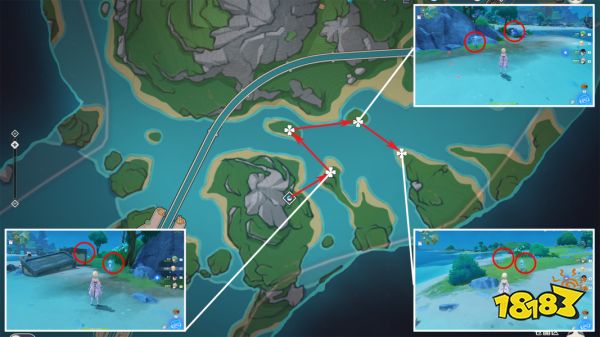 原神海露花采集路线图 菲米尼海露花收集位置大全