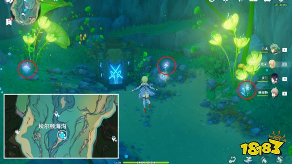 原神海露花采集路线图 菲米尼海露花收集位置大全