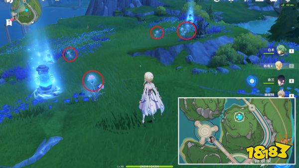 原神海露花采集路线图 菲米尼海露花收集位置大全