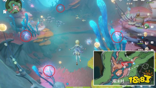 原神海露花采集路线图 菲米尼海露花收集位置大全