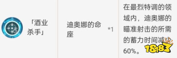 原神迪奧娜命座幾命能玩 迪奧娜命座性價比推薦