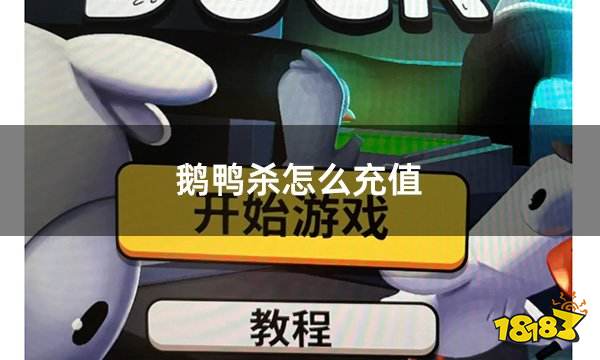 鹅鸭杀怎么充值 鹅鸭杀有哪些充值方法可以充值成功