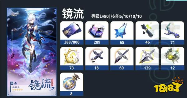 崩坏星穹铁道镜流突破材料有什么 镜流突破材料一览