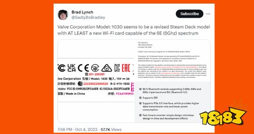 爆料称或推出升级款Steam Deck，有新蓝牙、WiFi模块