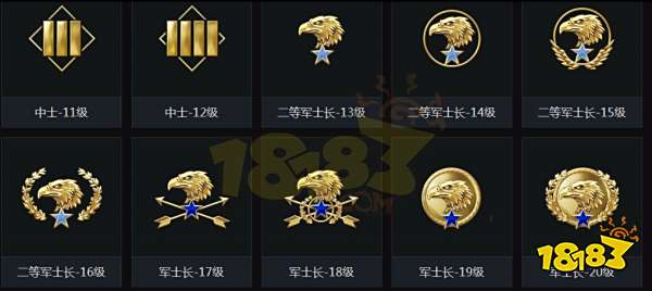 cs2军衔等级表 40个军衔等级一览