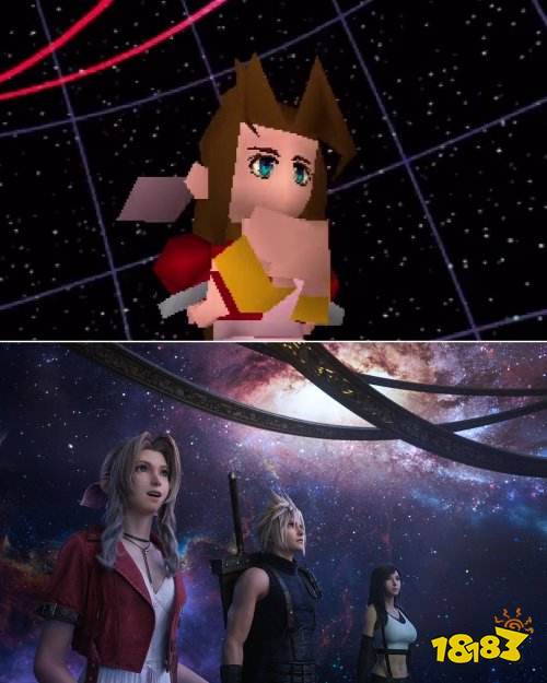 官方分享《FF7重生》同初代对比图：画质升级太震撼