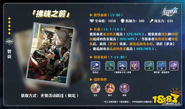 崩坏星穹铁道1.4青雀光锥推荐 青雀光锥装备选择攻略