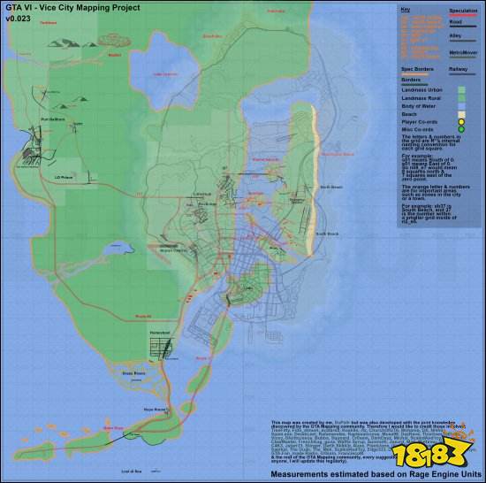 玩家根据泄露拼接《GTA6》地图：规模远超前作