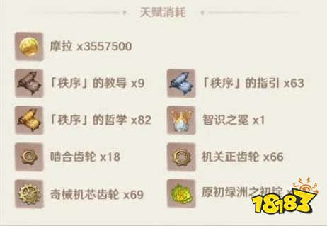 原神4.1莱欧斯利天赋材料介绍