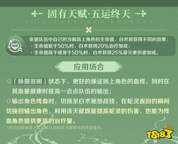 原神白术天赋怎么加点 白术天赋加点及技能介绍