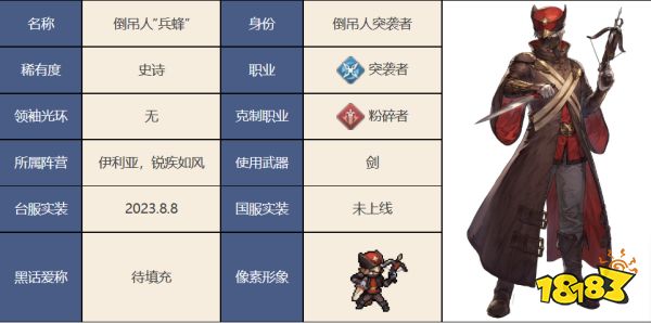 铃兰之剑倒吊人兵蜂怎么样 倒吊人兵蜂技能介绍