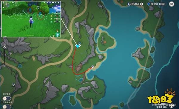 原神湖光铃兰收集攻略 湖光铃兰采集点位路线图