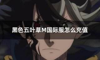 黑色五叶草M国际服怎么充值 国际服游戏充值代币攻略