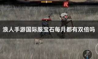 浪人手游国际服宝石每月都有双倍吗 双倍宝石充值攻略分享