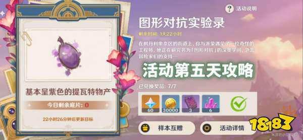 原神呈紫色的提瓦特物产有哪些 原神图形对抗实验录第五天拍摄位置