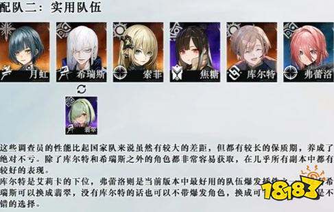 雾镜序列新手阵容推荐 雾镜序列新手用什么阵容