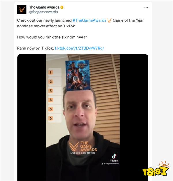 游戏奥斯卡TGA:《博德之门3》已荣获多个游戏大奖!