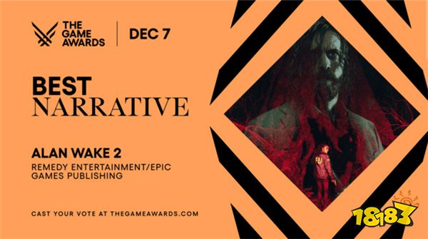 游戏奥斯卡TGA:最佳游戏指导、最佳叙事、最佳艺术指导《心灵杀手2》 !