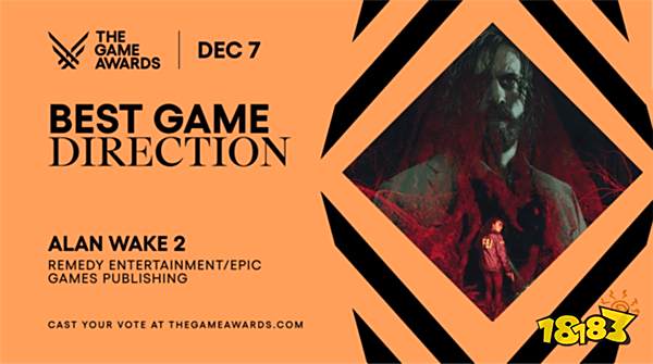 游戏奥斯卡TGA:最佳游戏指导、最佳叙事、最佳艺术指导《心灵杀手2》 !