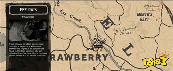 荒野大鏢客2快刀戳指縫在哪玩 荒野大鏢客2快刀戳指縫小游戲地圖位置