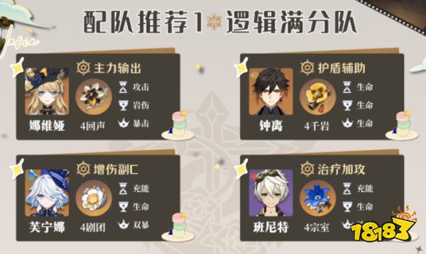 原神4.3版本娜维娅组队推荐 娜维娅可以有哪些配队