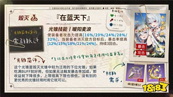 崩坏星穹铁道雪衣光锥推荐 雪衣有什么适合的光锥选择