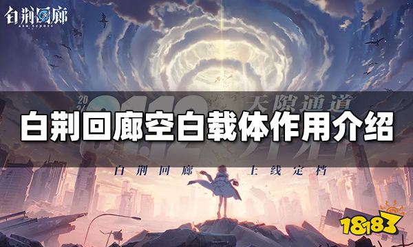 白荆回廊空白载体有什么用 空白载体作用介绍