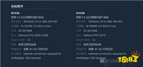 幻兽帕鲁配置要求说明 游戏最低配置是什么