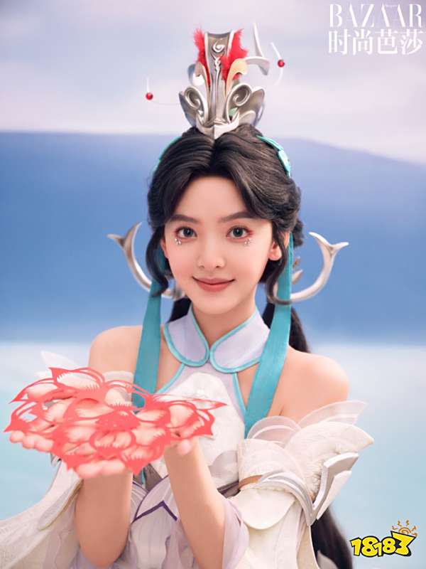 章若楠cos王者大乔 大家觉得还原白鹤粱神女之姿了吗?