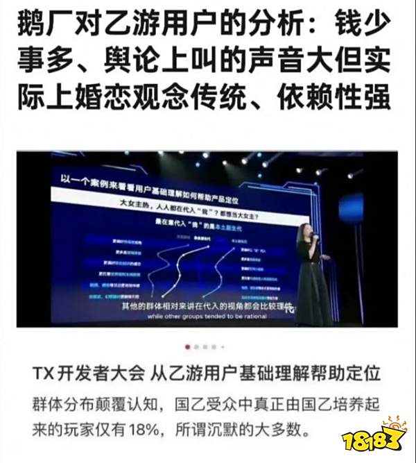 鹅厂锐评当前乙游本质：部分群体钱多事少声音大