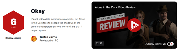 《鬼屋魔影：重制版》IGN 6分：没有令人难忘的时刻