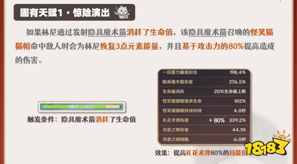 原神林尼天賦加點推薦 林尼天賦技能介紹
