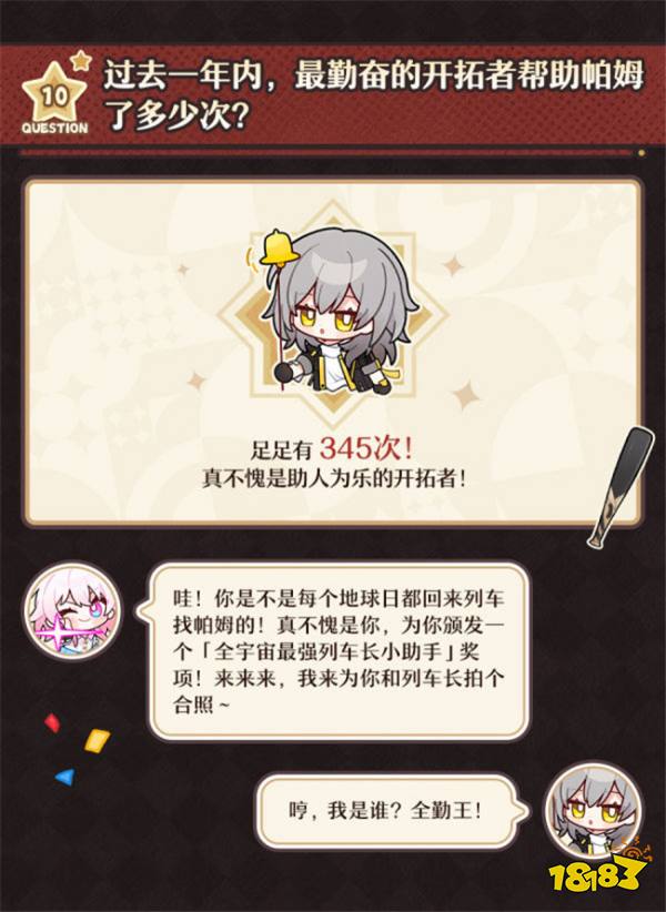 《崩坏:星穹铁道》一周年数据回顾:没想到使用次数最多的角色是ta?