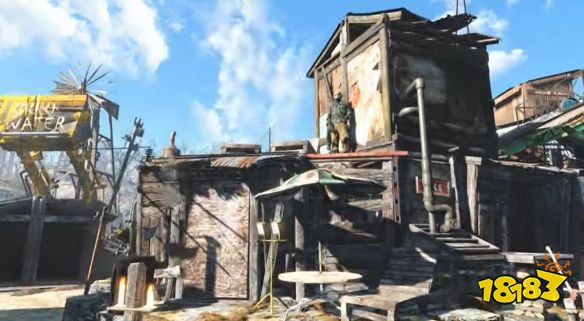 捡垃圾盖房子！《辐射4》玩家建造了一座垃圾镇，居然还有商店和NPC！