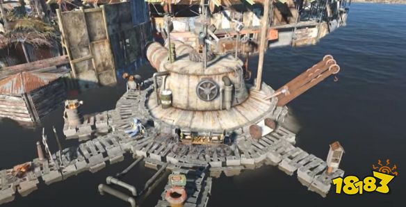 捡垃圾盖房子！《辐射4》玩家建造了一座垃圾镇，居然还有商店和NPC！