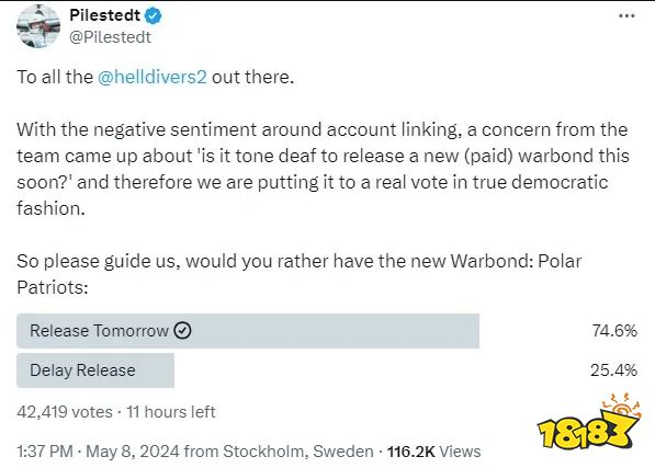 武器平衡？最新笑料！《绝地潜兵2》骚操作：新枪所有数值低于初始武器