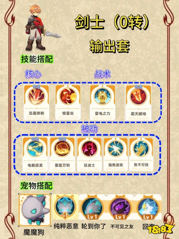 出发吧麦芬剑士0转技能选择 剑士0转天赋养成攻略